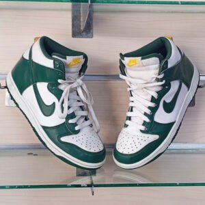 espadrille-homme-nike-dunk-high-green-casablanca-maroc Espadrille Homme Maroc - Nike Dunk High vert et blanc